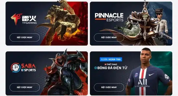 Tổng hợp các trang cá cược Esport uy tín nhất hiện nay 2 Trang cá cược Esport uy tín
